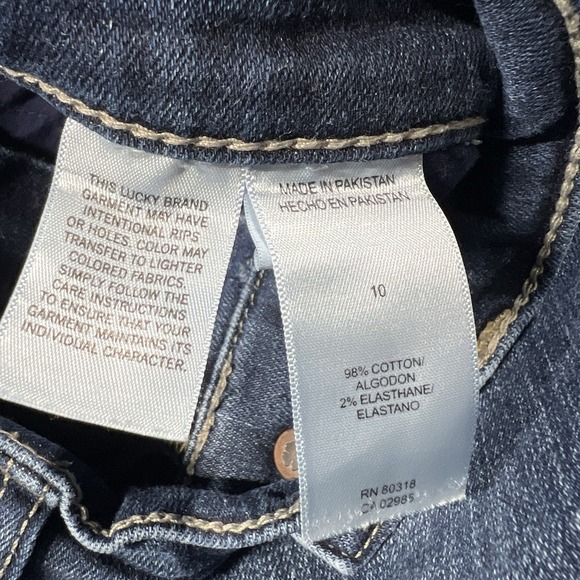 Lucky Brand Jeans Womens 30 Blue Stevie Flare High Rise Dark Wash Stretch Denim - Picture 5 of 11